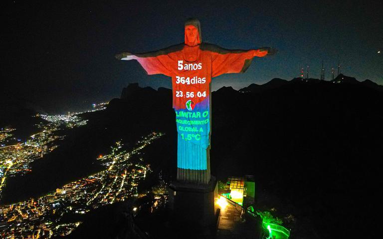 Relógio do Clima chega ao Brasil no Dia da Emergência Climática Santuário Cristo Redentor